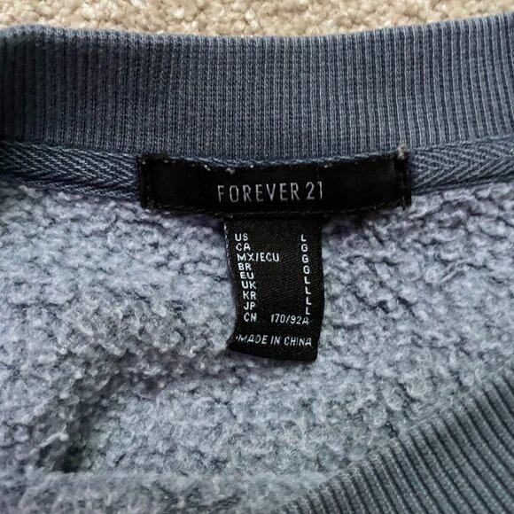 blue forever 21 crewneck - Picture 2 of 2